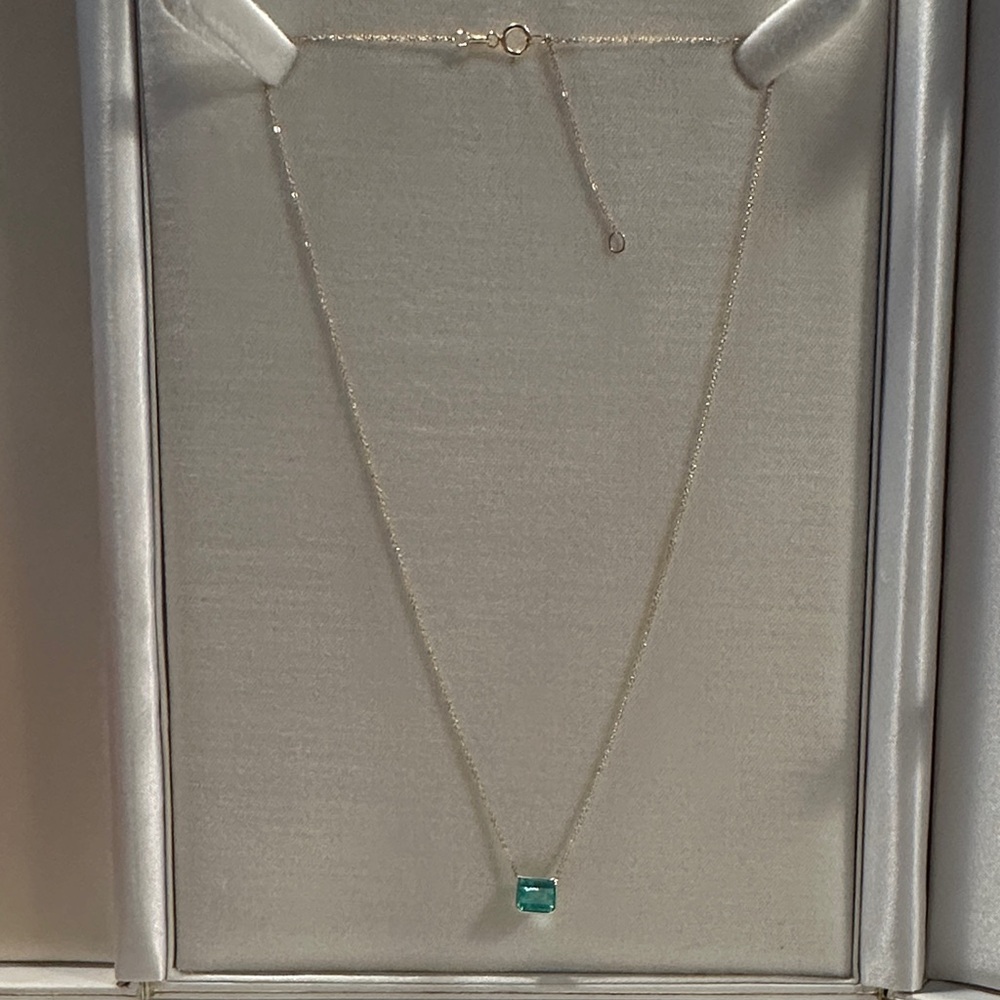 14k Gold Emerald Necklace